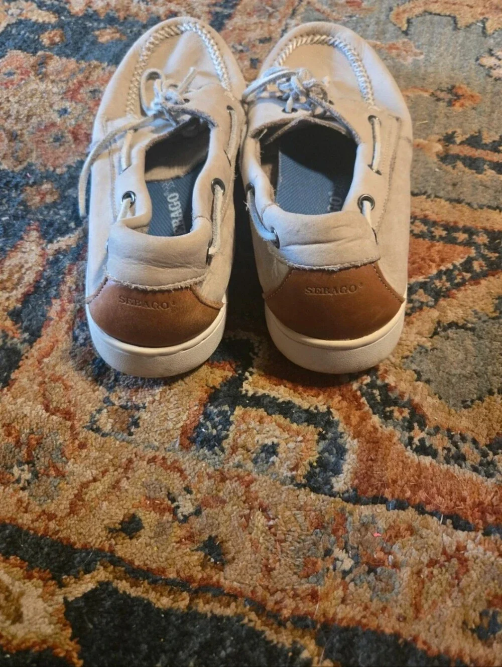 Sperry Men's Light Beige Canvas Boat Shoes